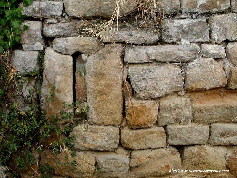 DETALLE DEL TOSCO VENTANAL ABSIDIAL